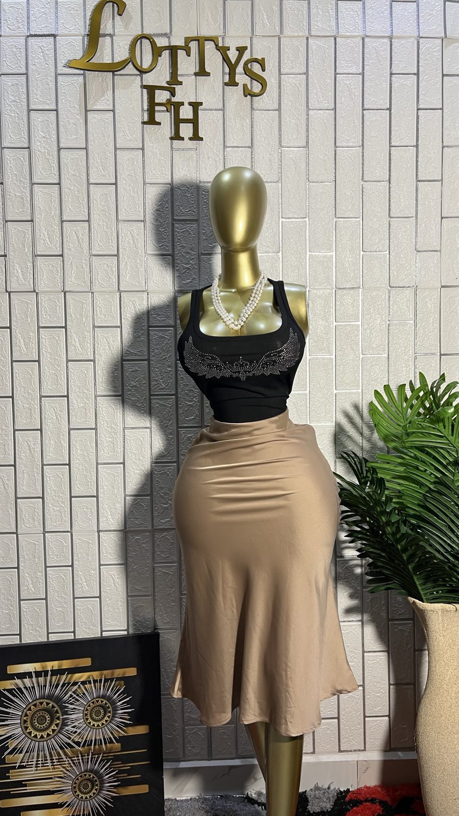Satin skirt 4