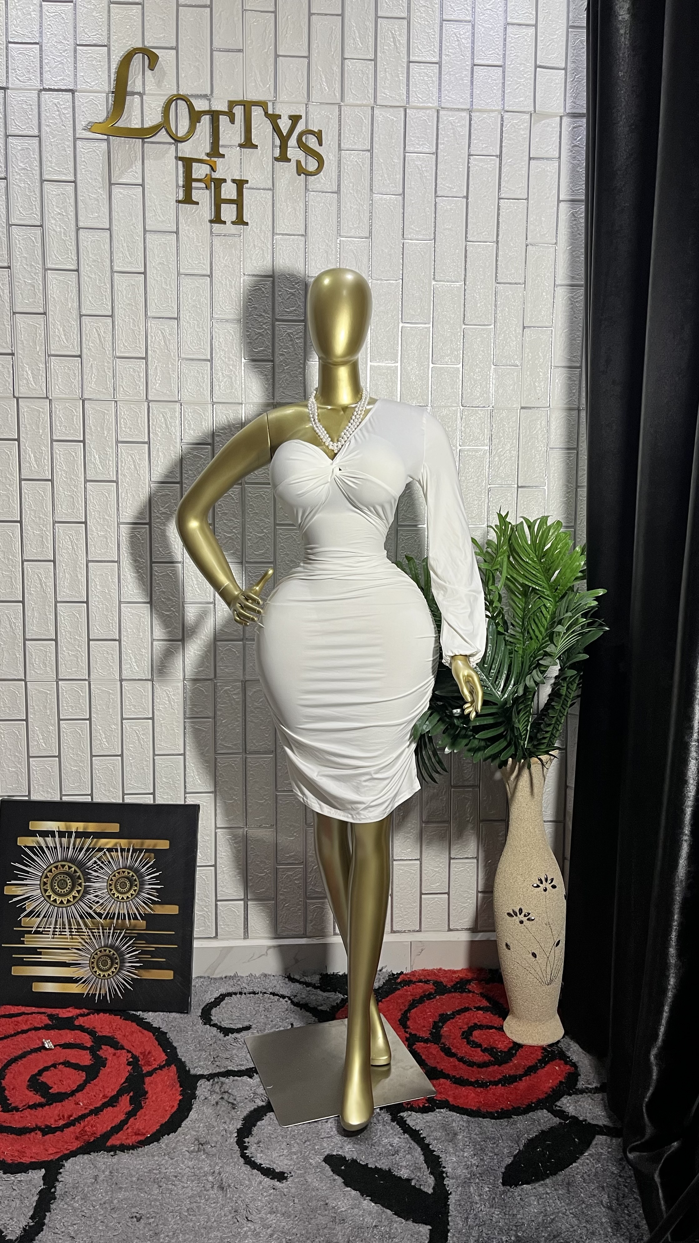 The One-Shoulder Luxe Dress