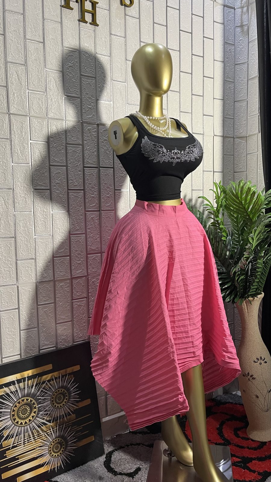 The PINK PRINCESS Pleated Skirt
