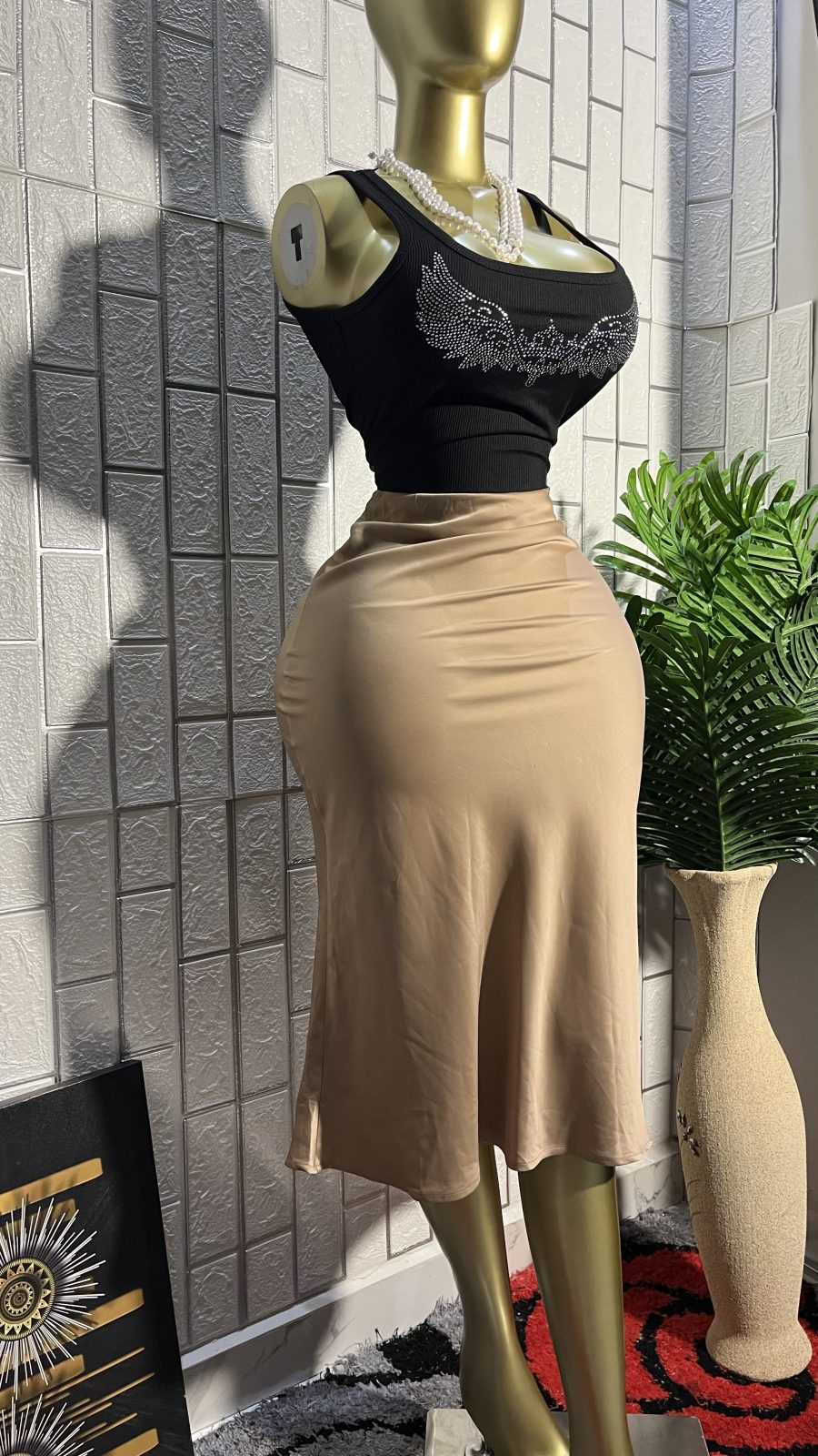 Satin skirt 4