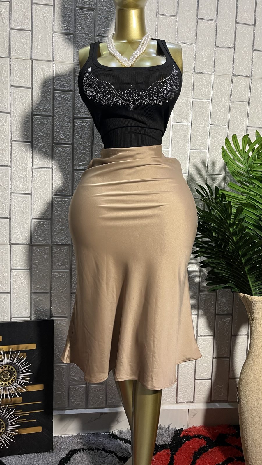 Satin skirt 4