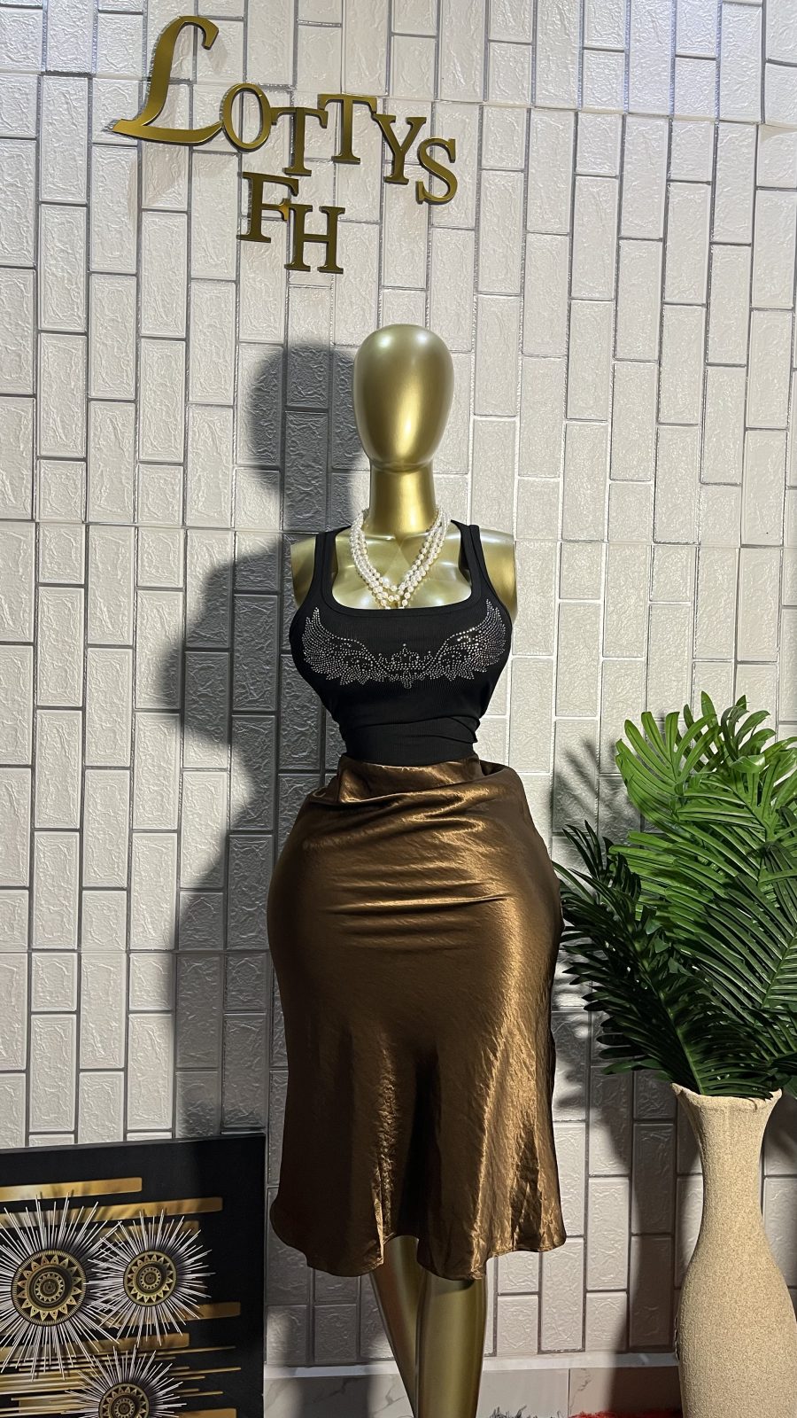 Satin skirt 3