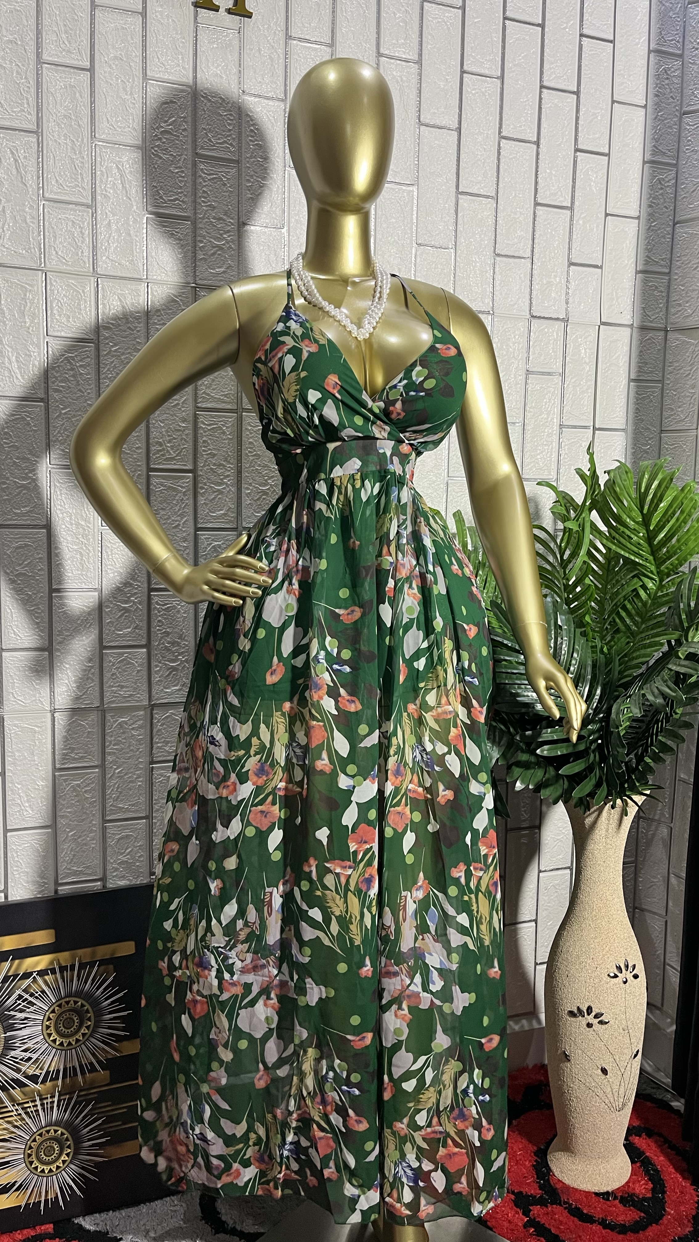 The green ISLAND BLOOM Maxi