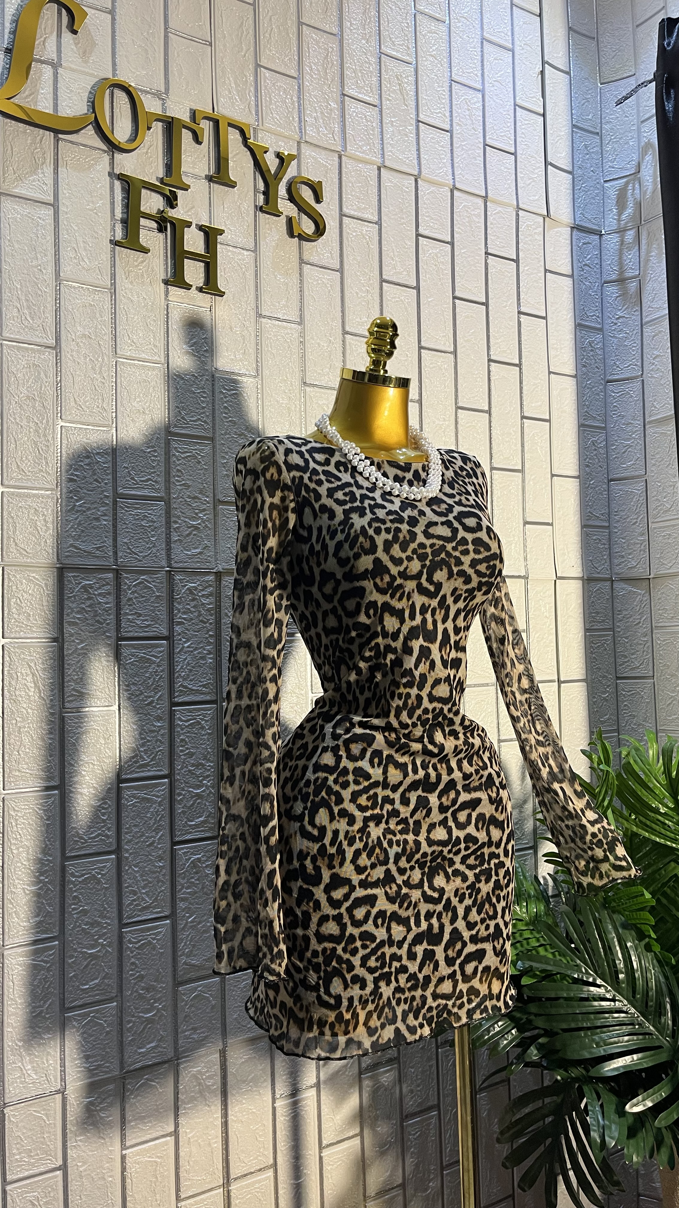 Cheetah Queen Backless Dress