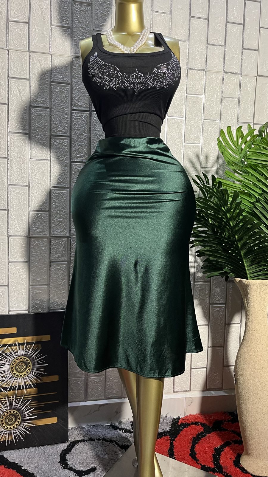 Satin skirt 7
