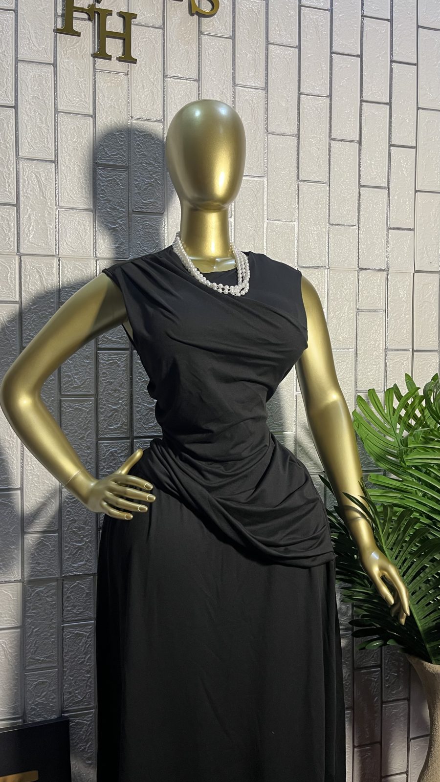 The BLACK DRAPE Luxe Maxi Dress
