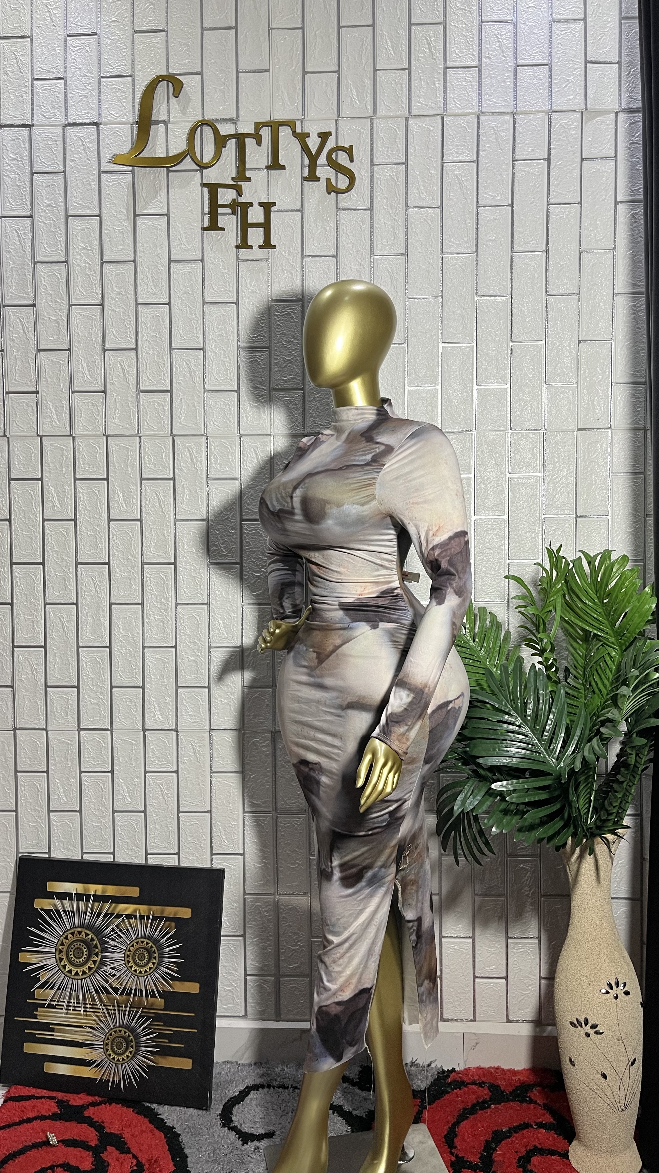 The marble muse bodycon maxi
