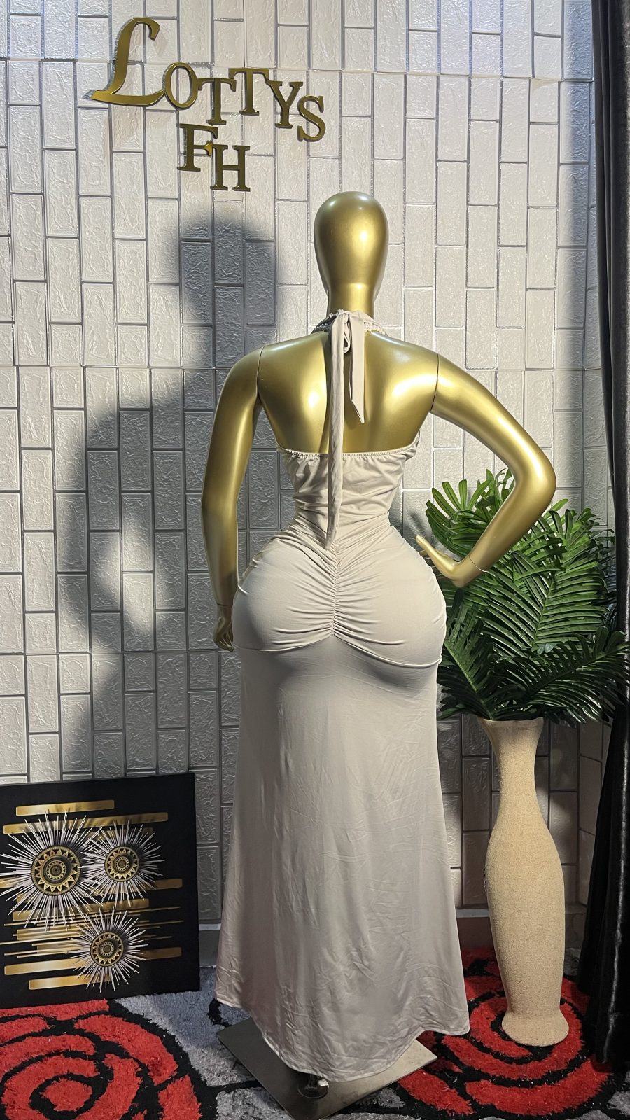 The NUDE GODDESS  Maxi Dress