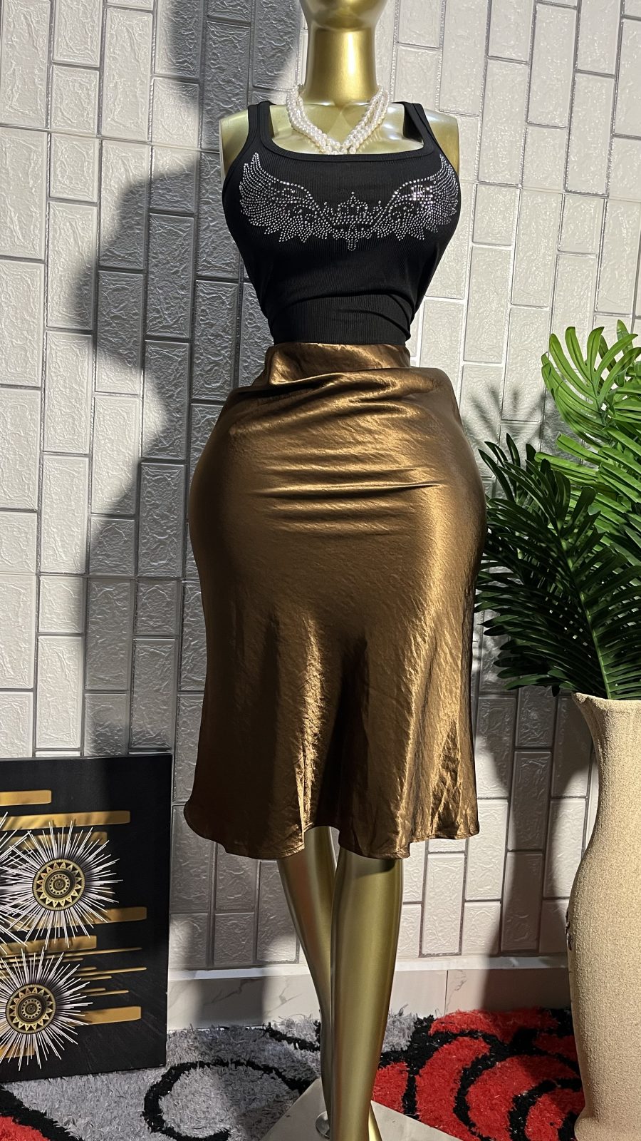 Satin skirt 3