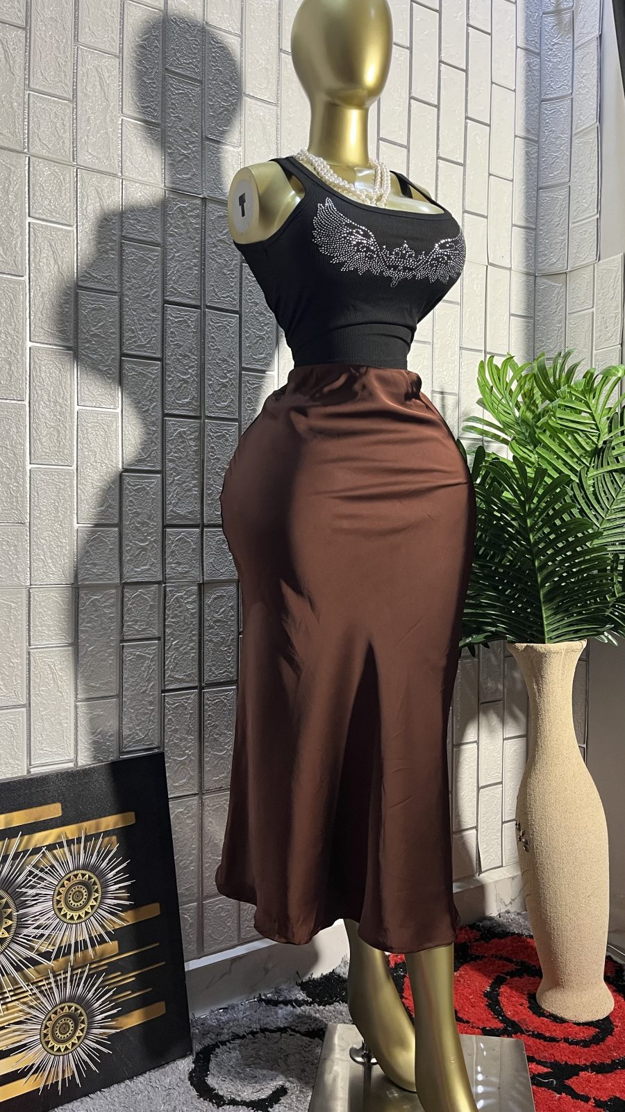 Satin skirt 1