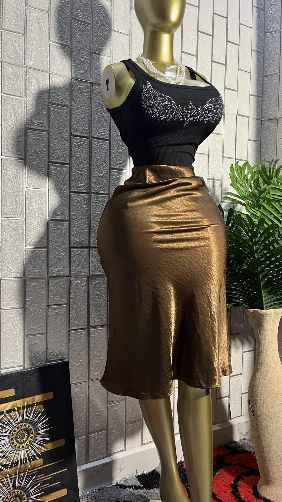 Satin skirt 3