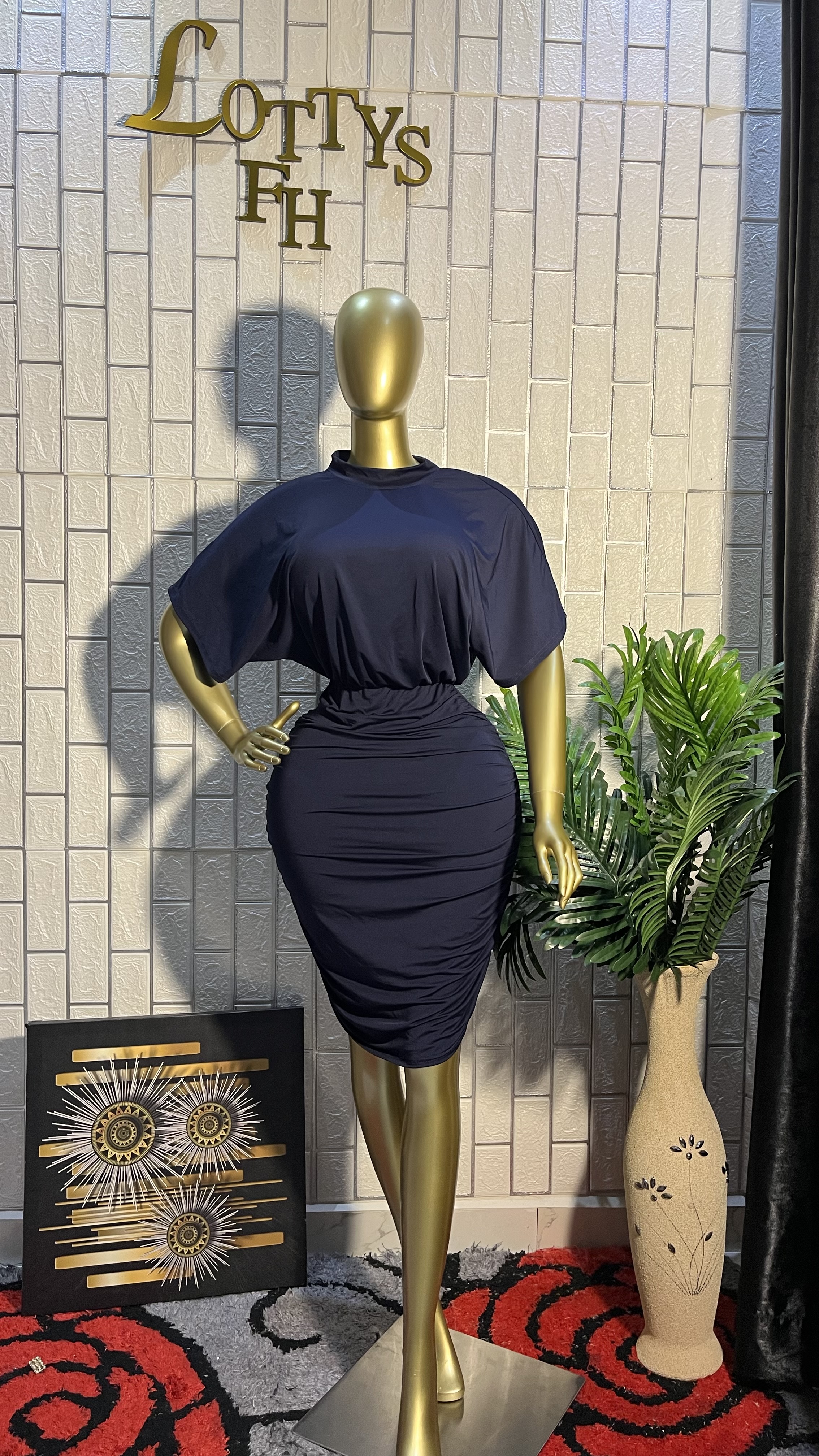 The boss babe rushed midi