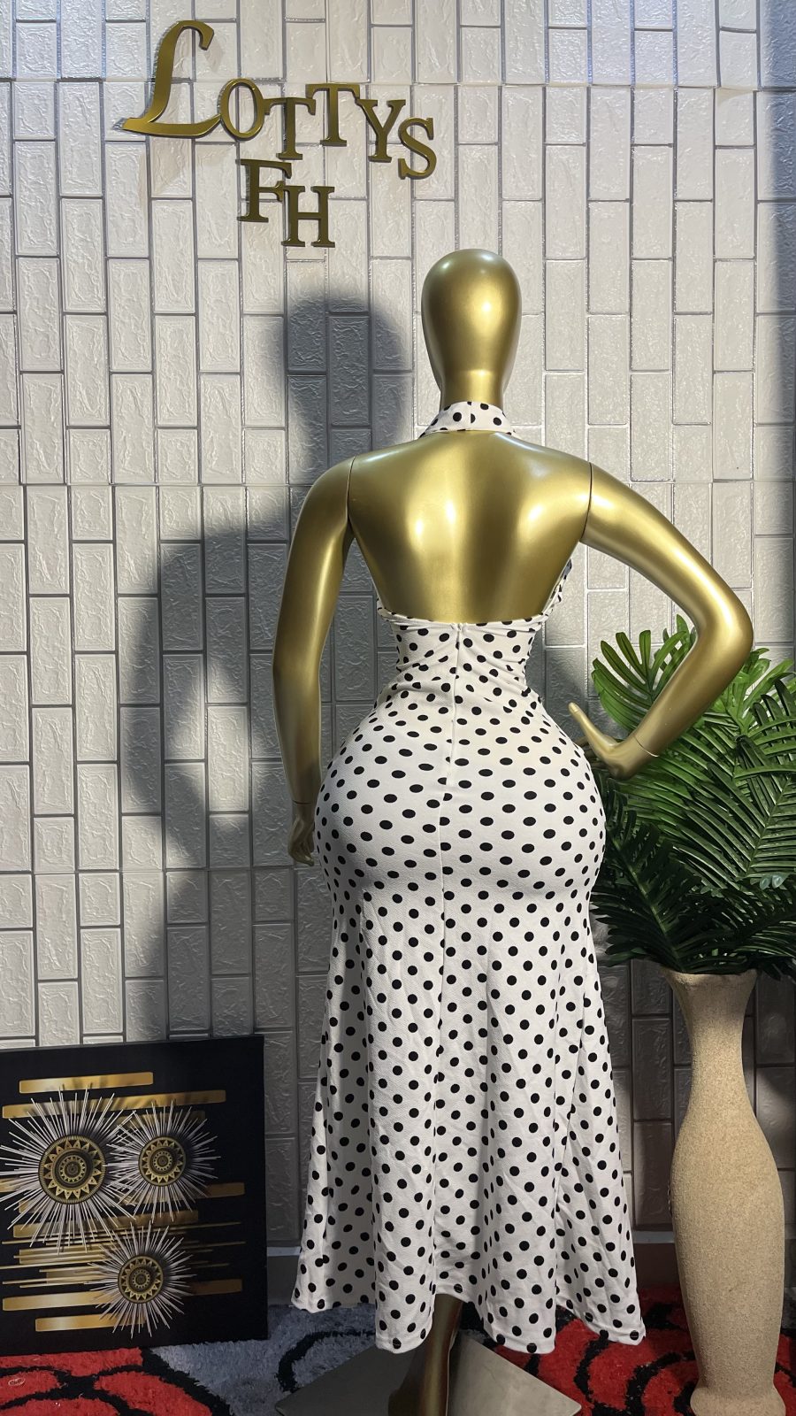 The POLKA ROSE  Dress