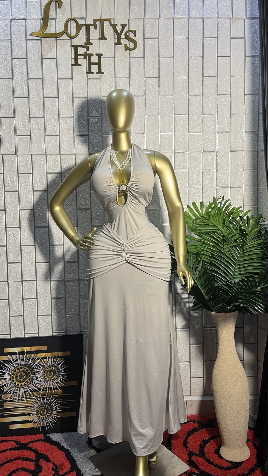The NUDE GODDESS  Maxi Dress