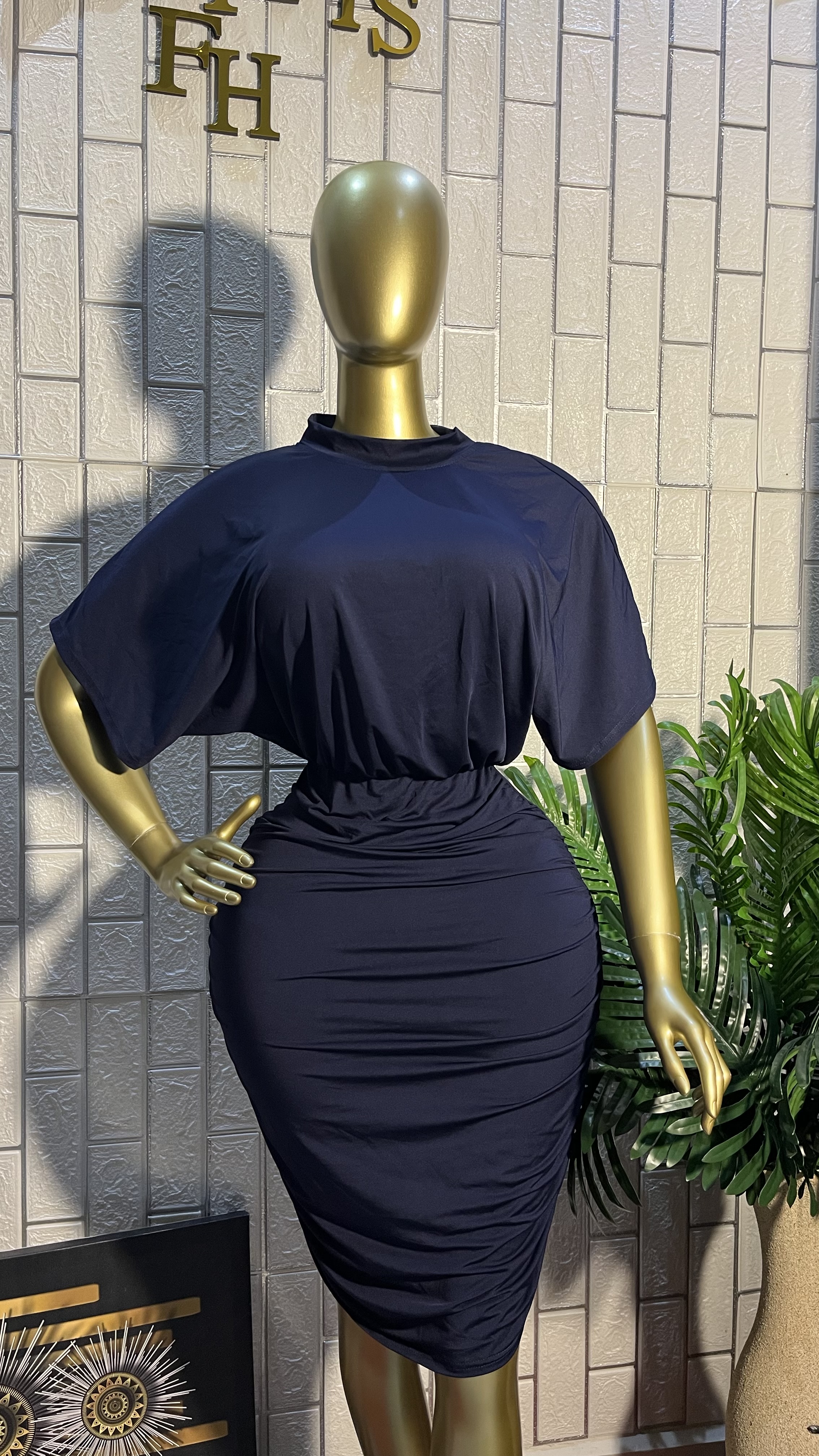 The boss babe rushed midi