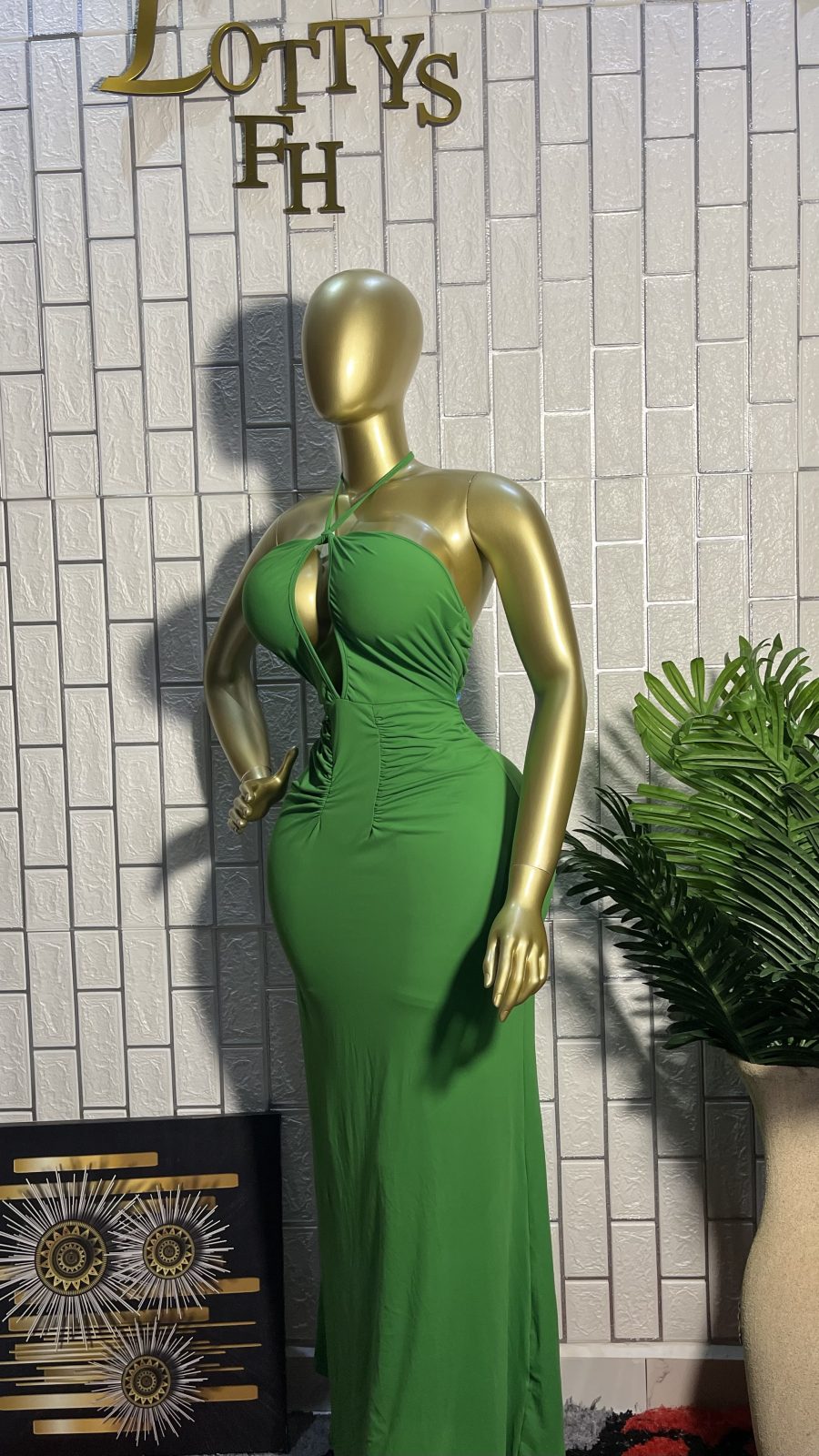 The GREEN GODDESS Maxi Dress