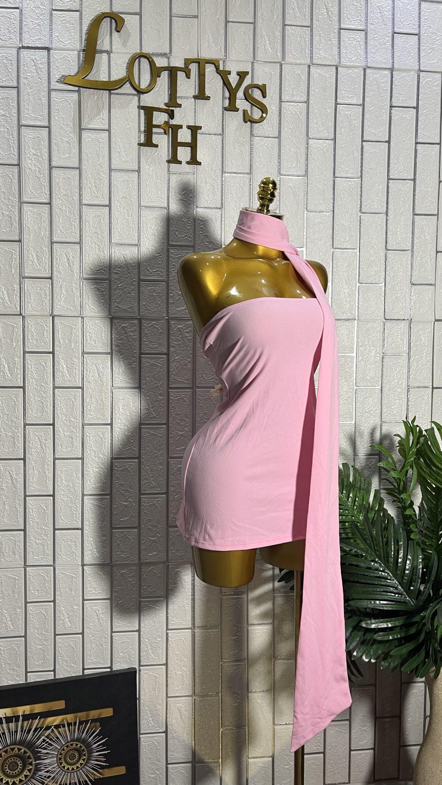 The BUBBLEGUM BLISS Scarf Tube Dress