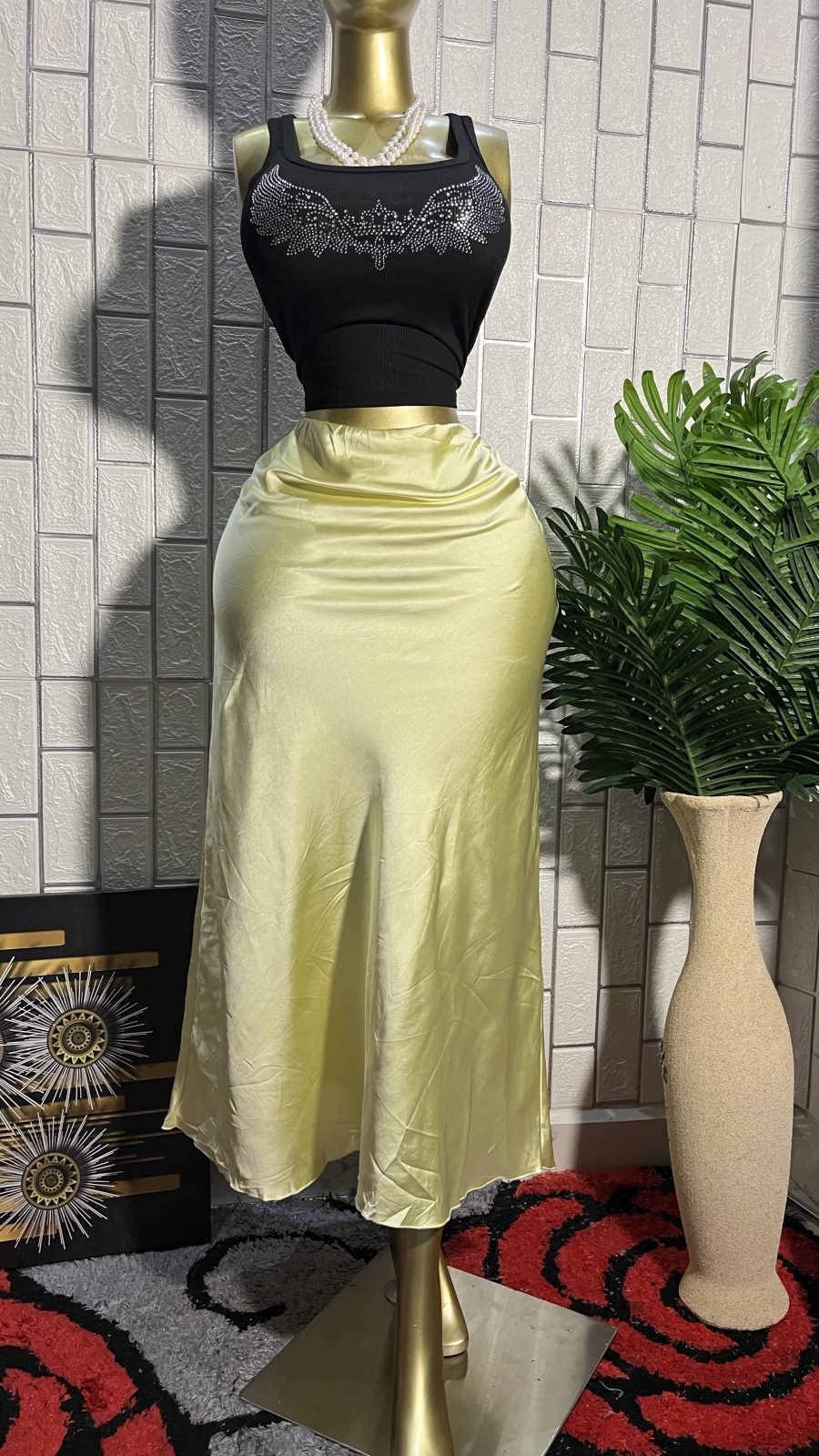 Satin skirt 6