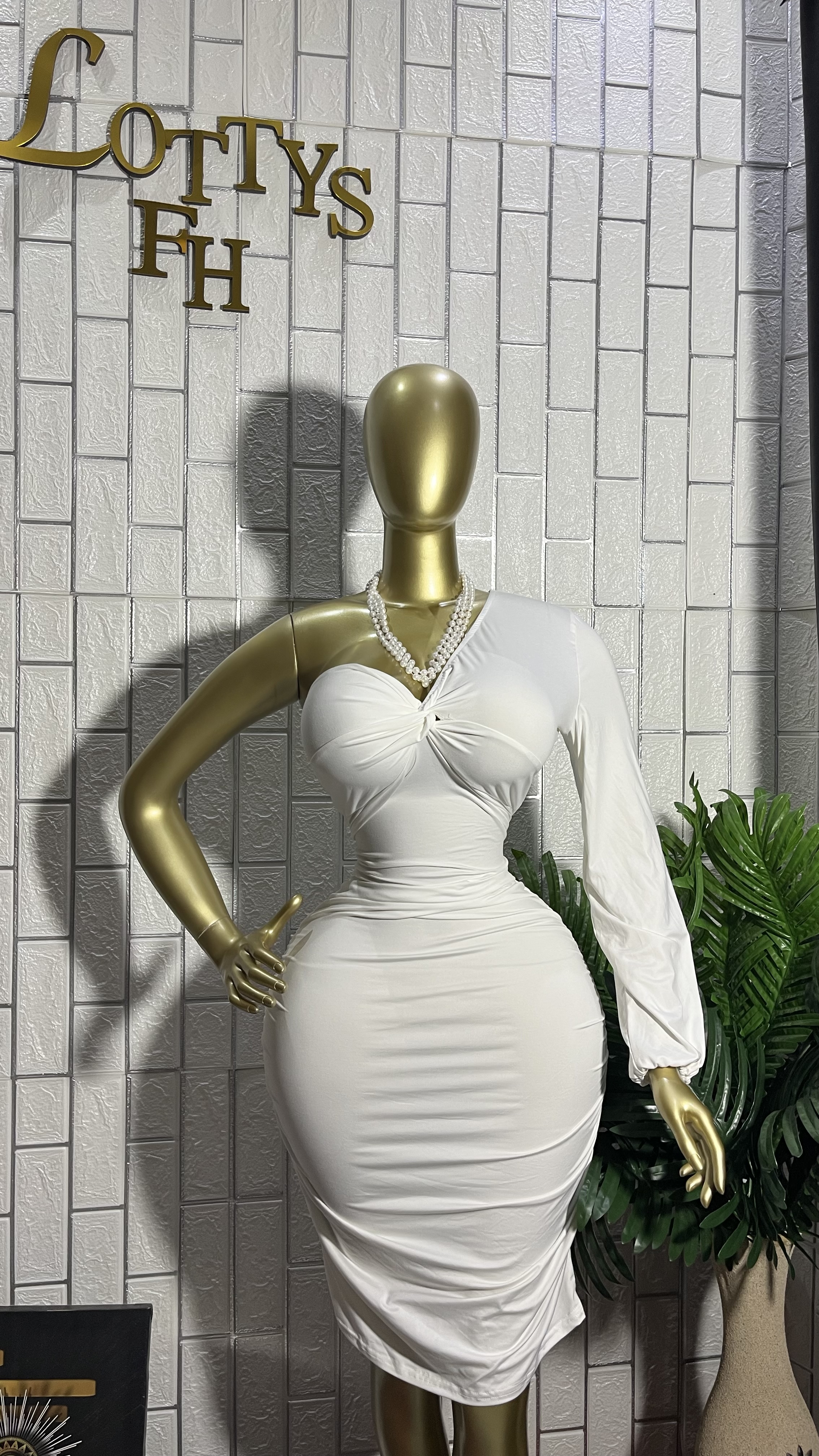 The One-Shoulder Luxe Dress