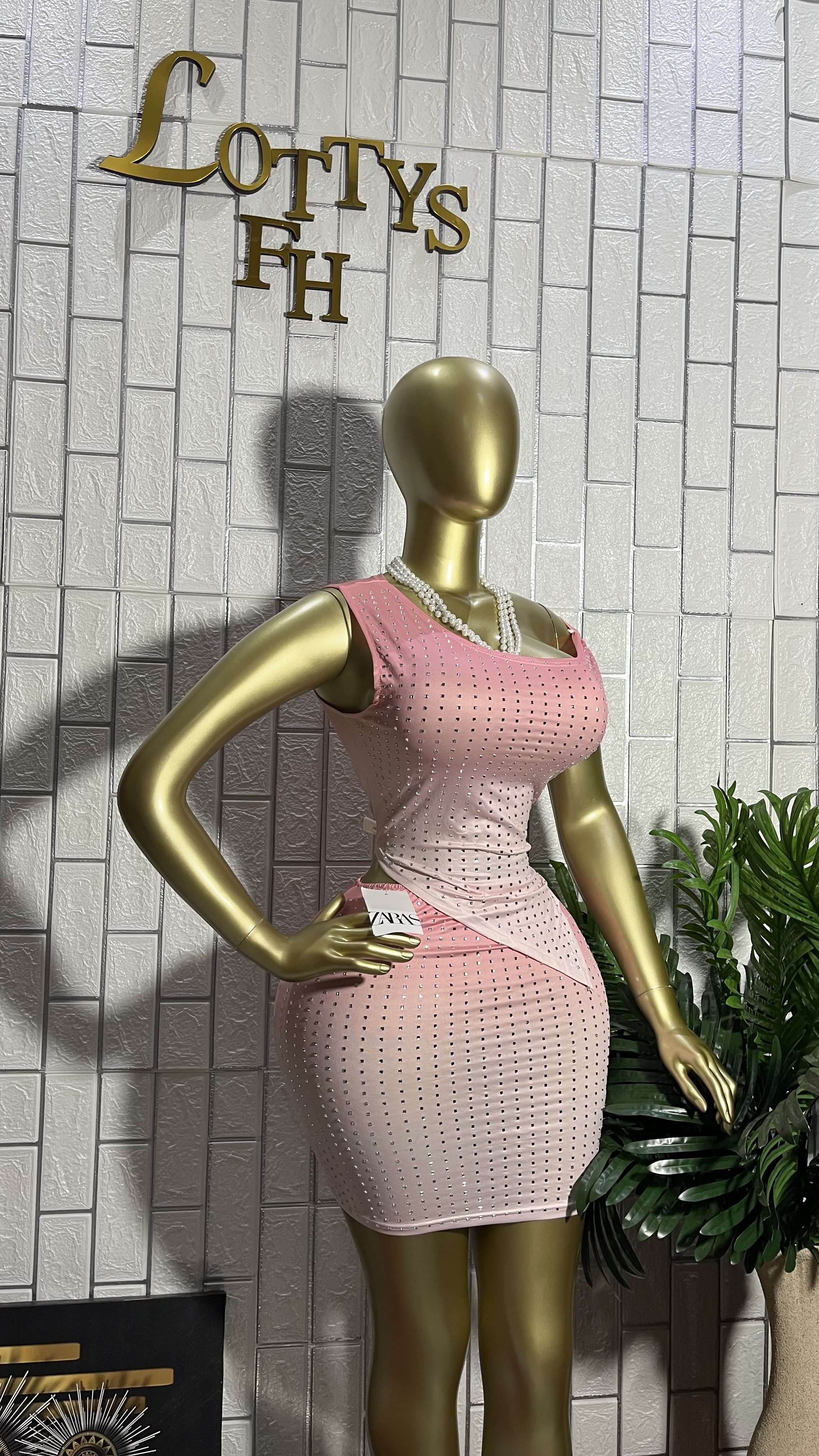 Pink  diamond sparkle mini