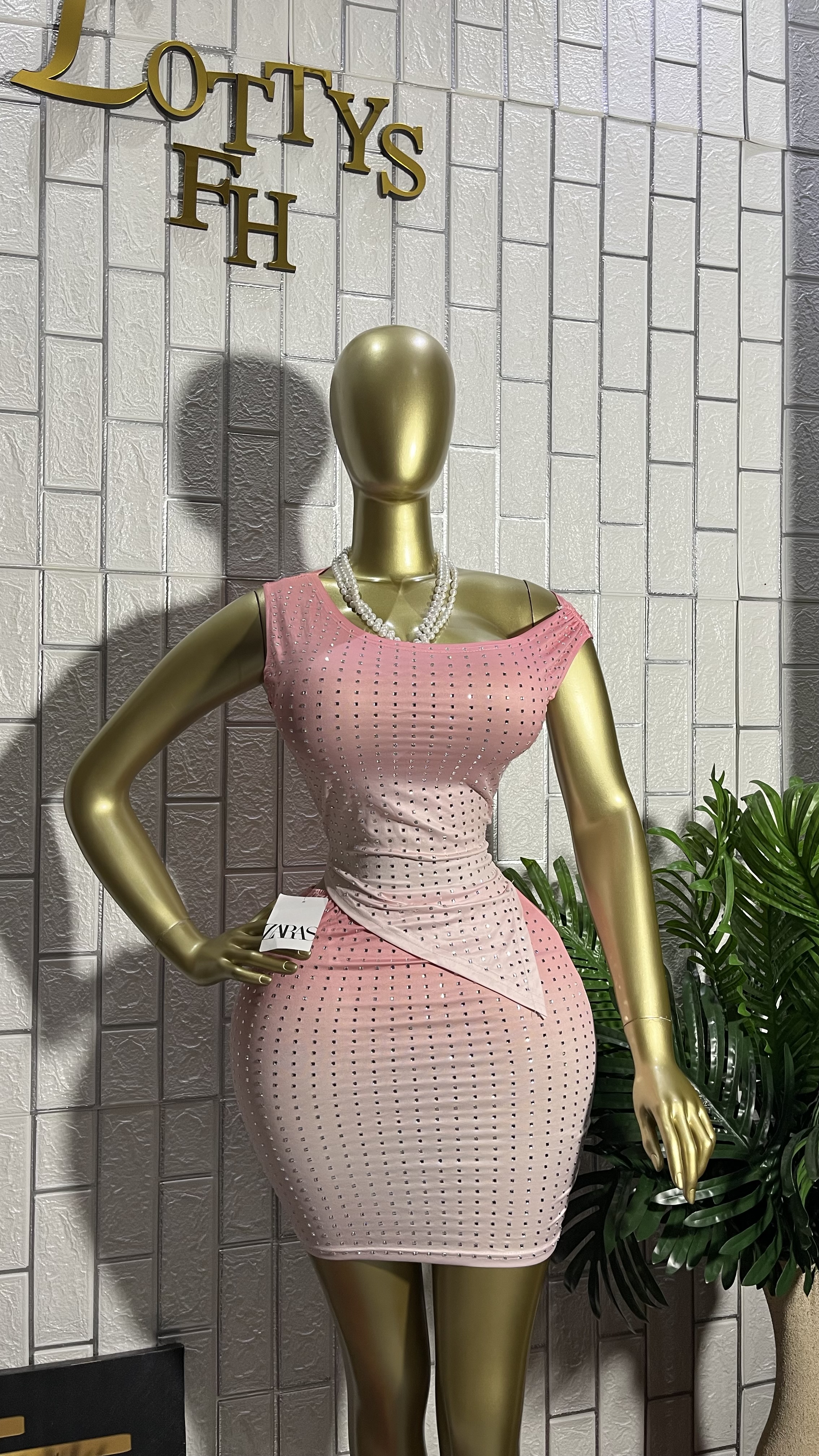 Pink  diamond sparkle mini