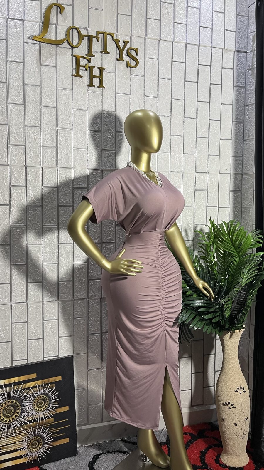 The MAUVE MODEST Goddess Dress