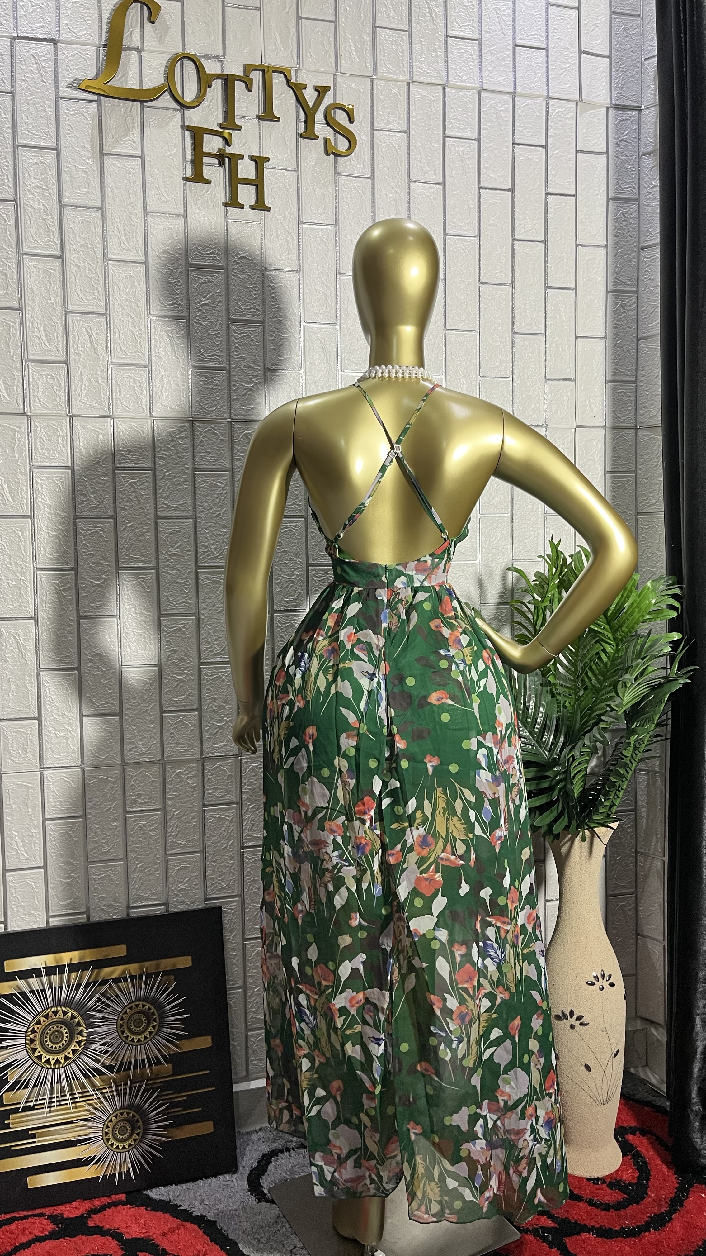 The green ISLAND BLOOM Maxi