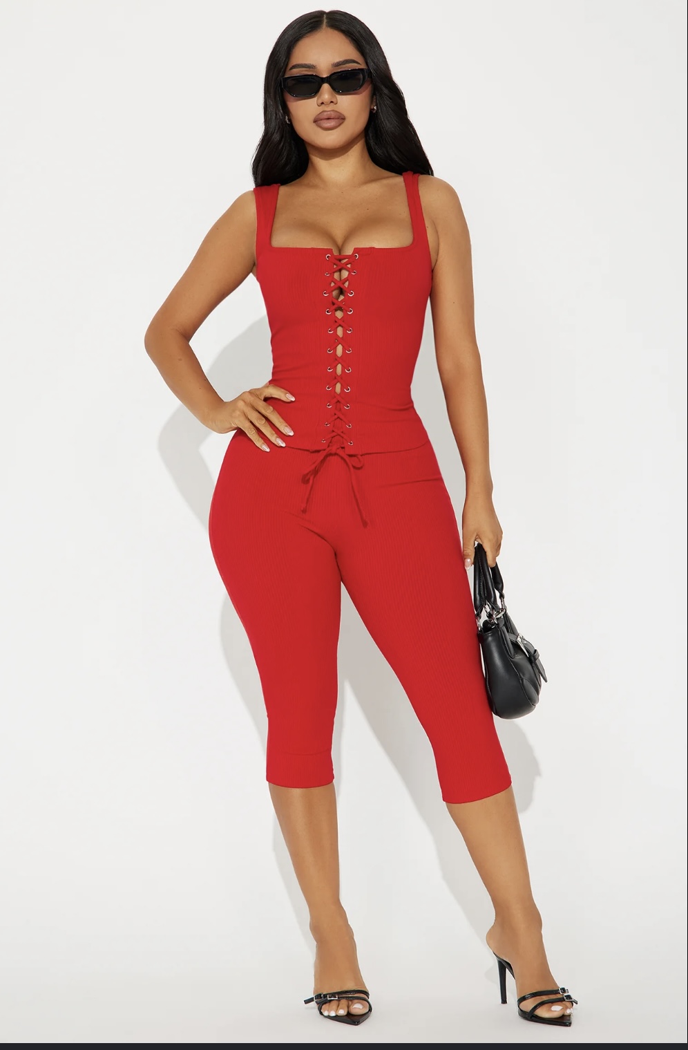 Cherry Bomb Lace-Up set