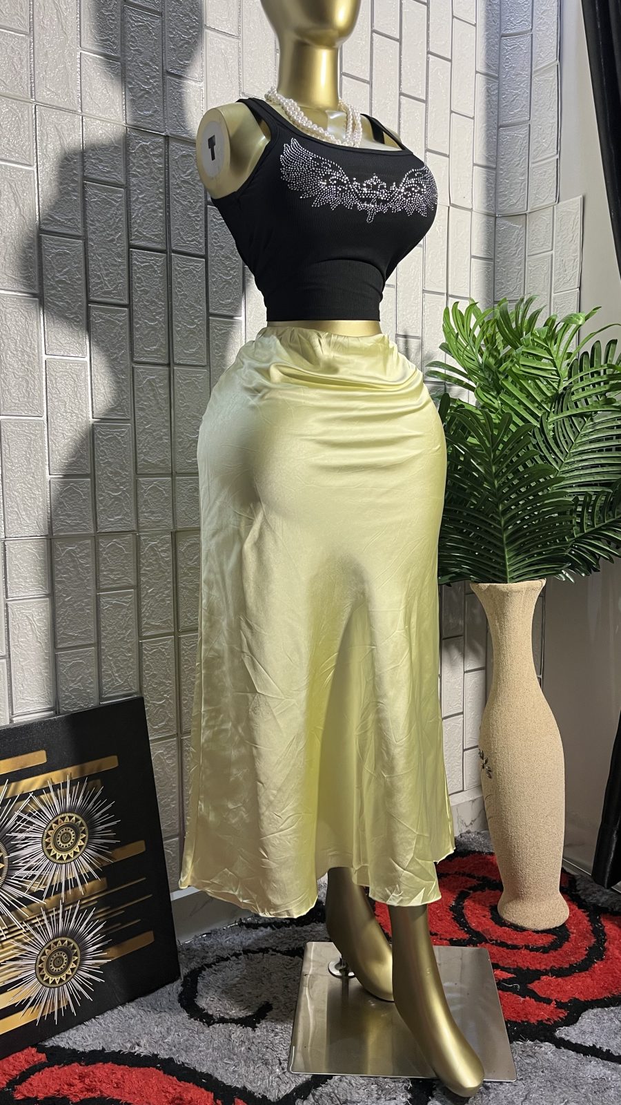 Satin skirt 6