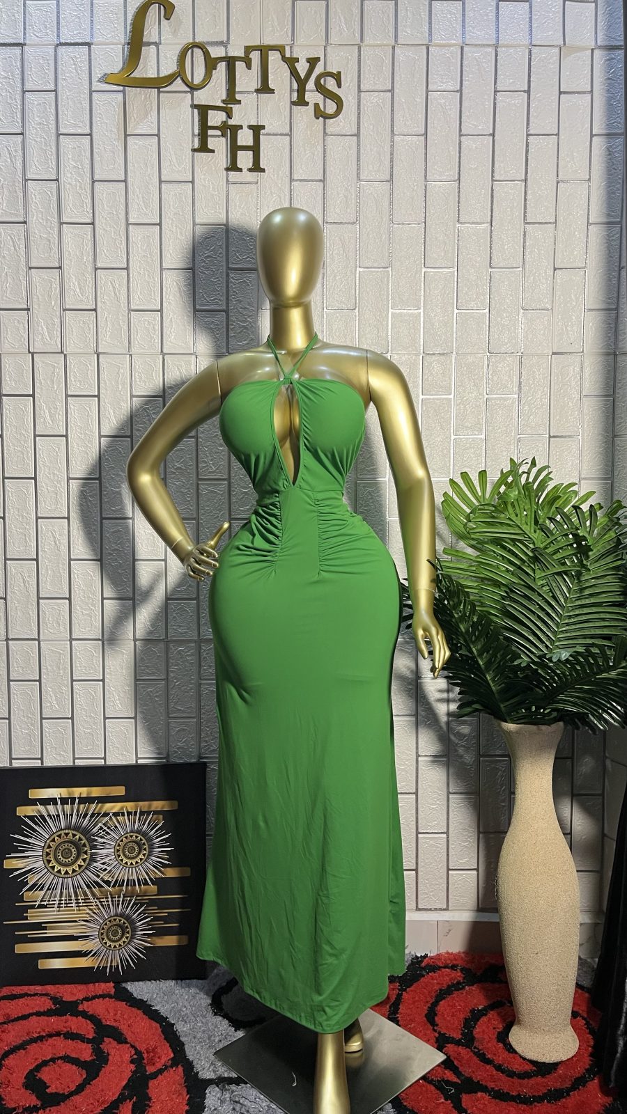 The GREEN GODDESS Maxi Dress