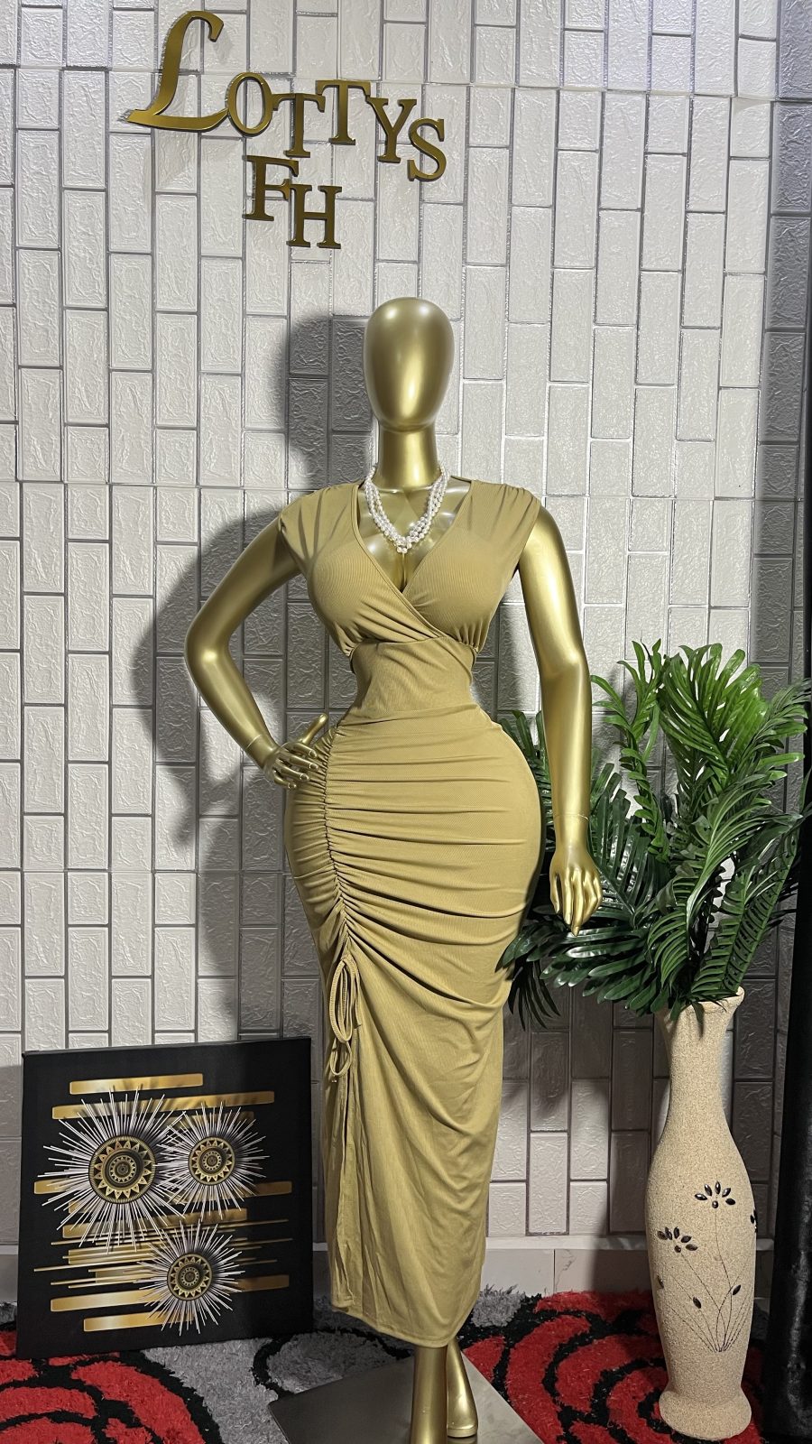 The HONEY GODDESS Ruched Dress