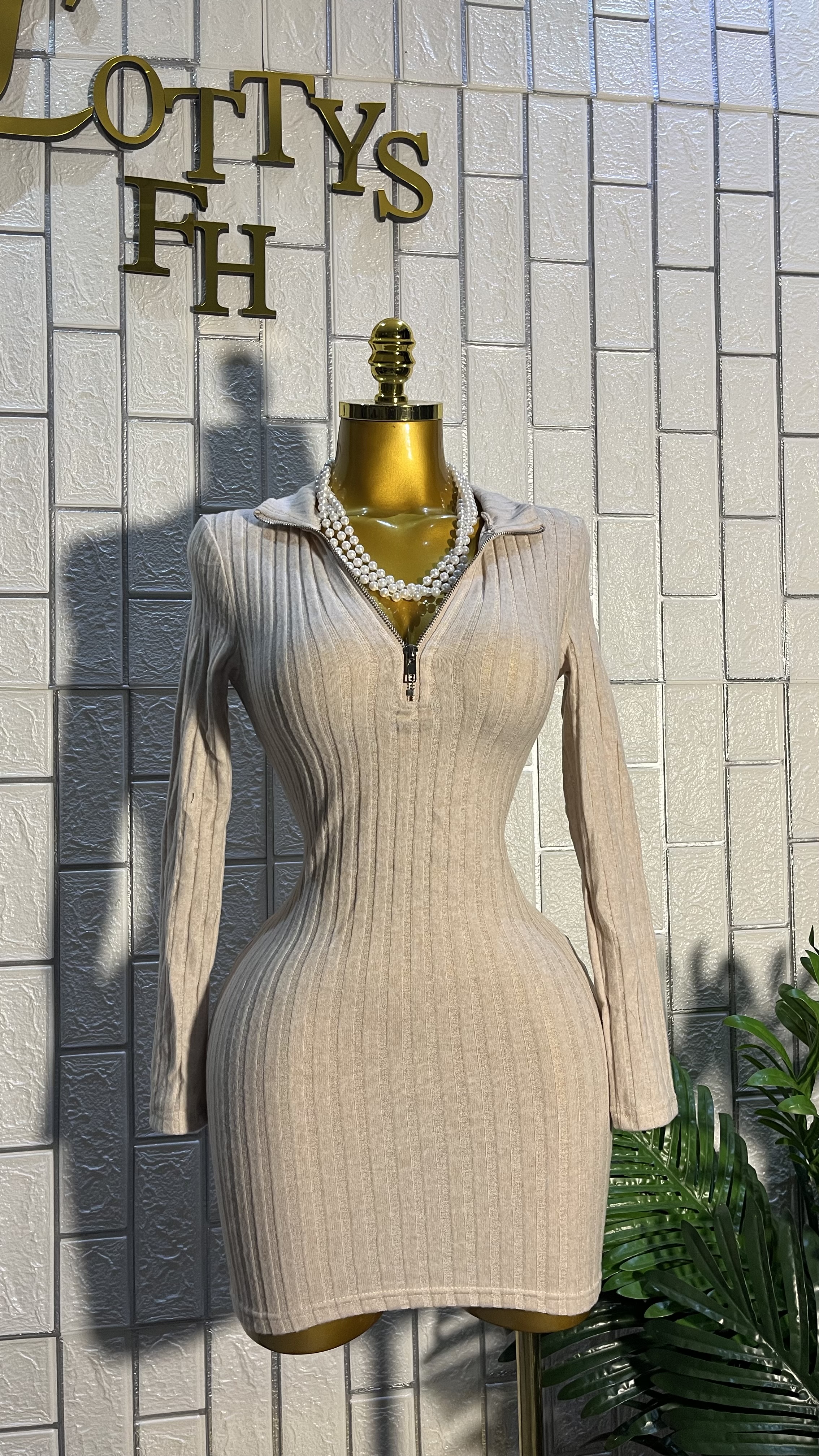 The Zip & Snatch Knit Dress