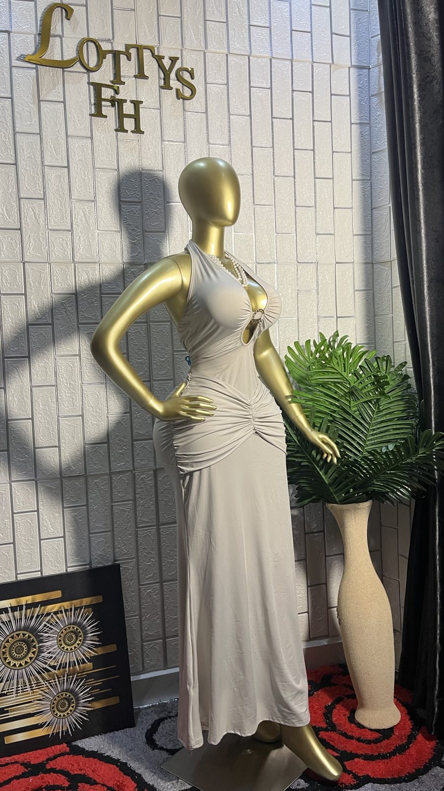 The NUDE GODDESS  Maxi Dress
