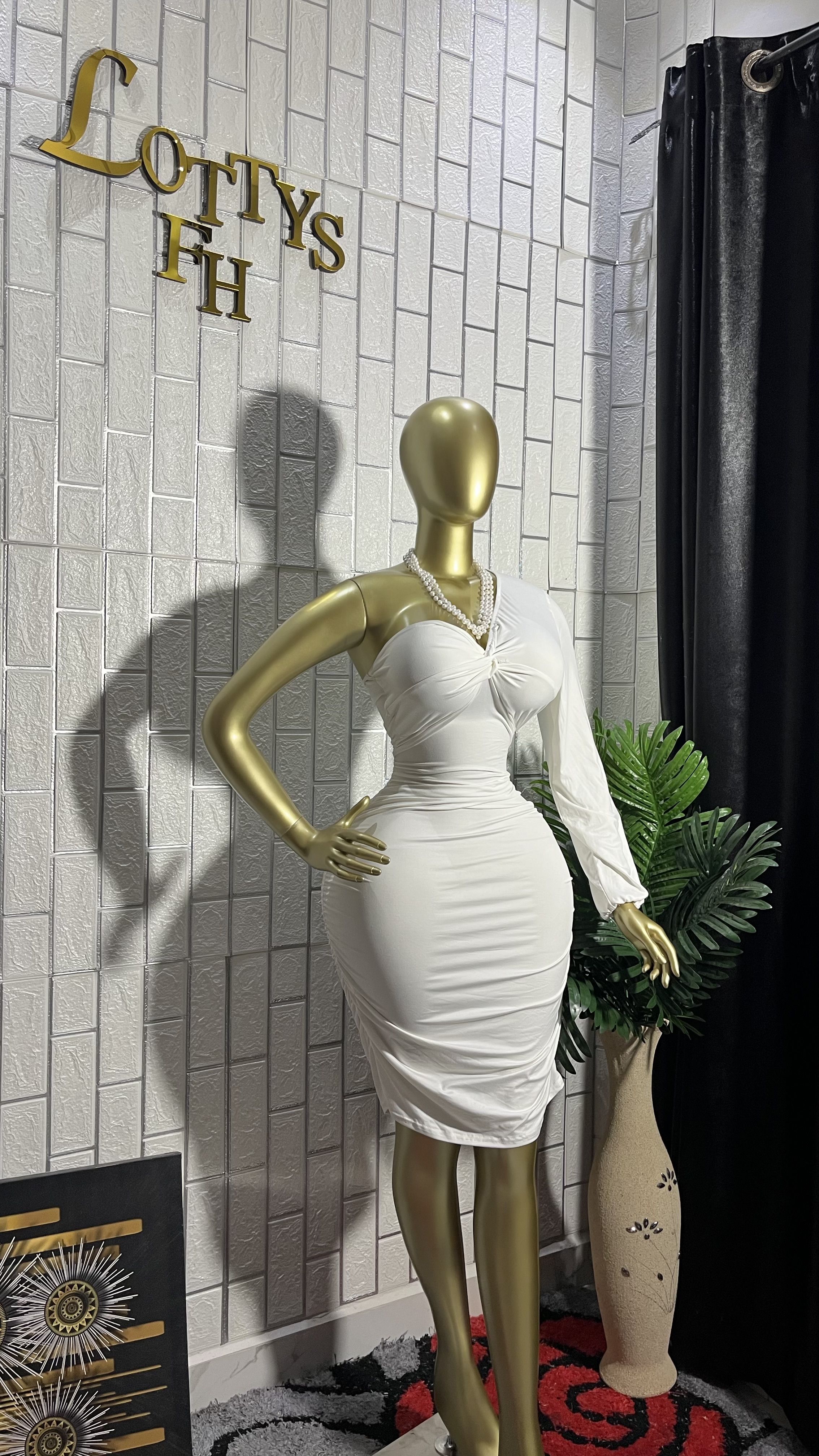 The One-Shoulder Luxe Dress