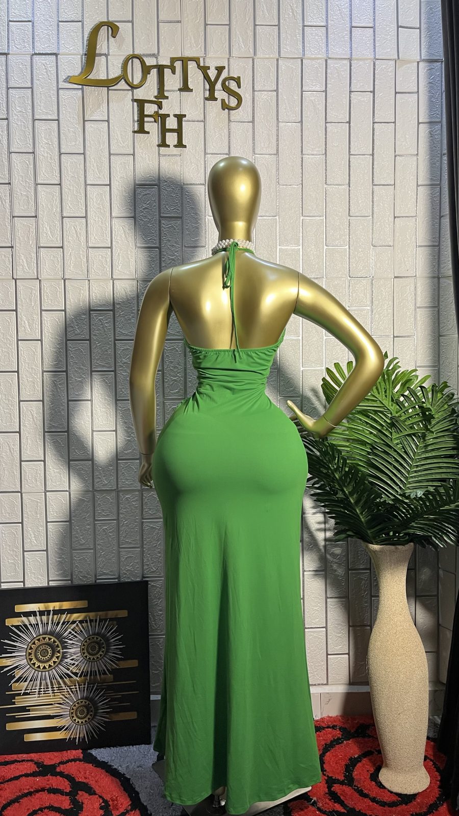 The GREEN GODDESS Maxi Dress